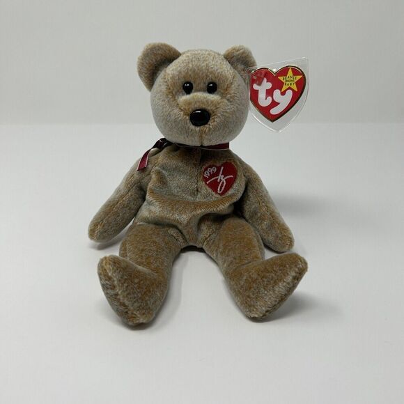 Ty Beanie Baby Signature Bear with tags 1999 Retired Original - Picture 12 of 15